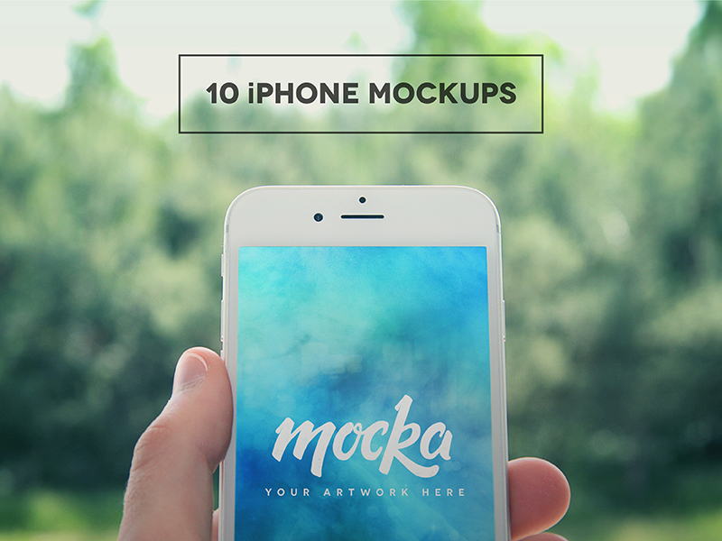 Download Our new iPhone 6 (White) Mockup by Mocka on Dribbble