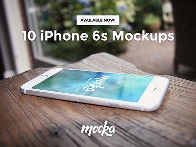 10 iPhone 6s (White) Mockups