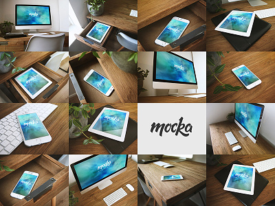 15 Responsive Mocka Mockups apple desktop download high quality imac ipad iphone mockup phone responsive tablet unique