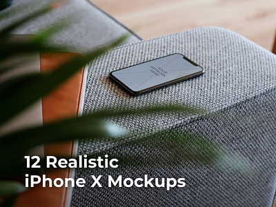 12 Realistic iPhone X Mockups