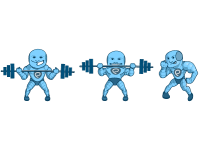 Gym App Character Poses character gym app illustrator poses sketch