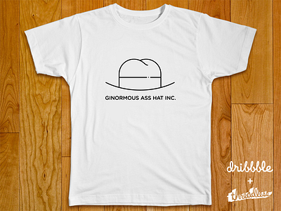 Ginormous Ass hat inc. ass hat ass hat gotham illustrator playoff t shirt threadless venue