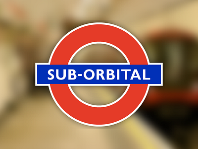 Sub Orbital london playoff space sticker stickermule underground