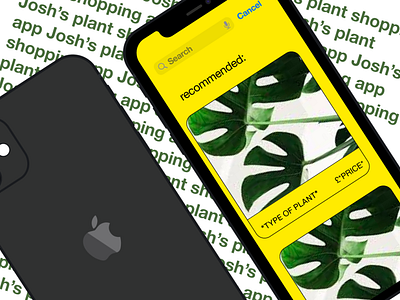 plant shopping app - my third app design