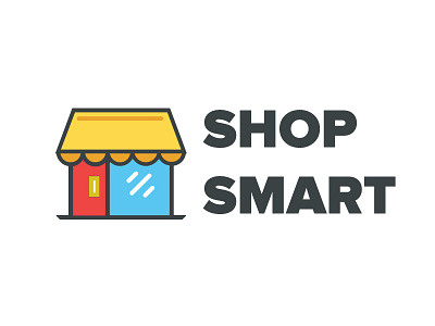 Shop Smart logo font icon line logo shop smart