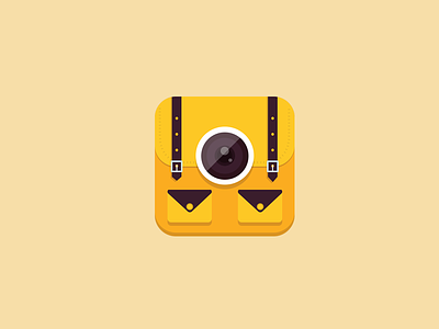 Foto-Backpack ai backpack camping craft foto icon logo psd