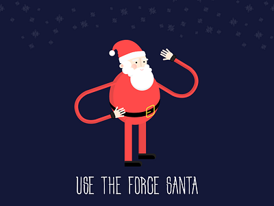 Santa christmas illustrators new santa star wars year