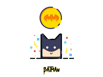 Batman batman comic dark illustration knight logo simple study typography vector