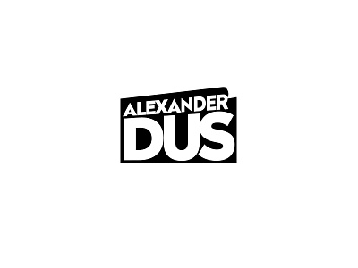 Alexnder Dus Logo about ai blog business color logo psd silver sketch video white