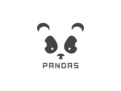 Pandas black co design font icon logo panda street tv