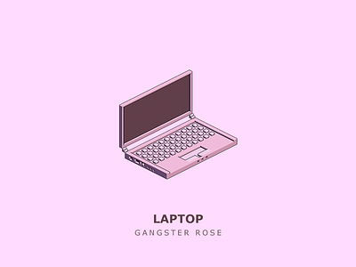 Laptop "G A N S T E R   R O S E"