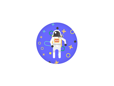Future of Astronaut 2017 2d astronaut flat free icon illustration pack pattern