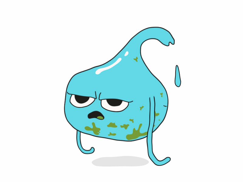 A sour drop of water