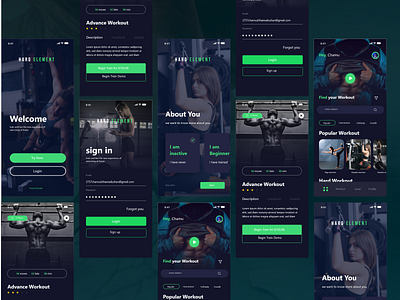 Workout_app app design mobile app mobile app design mobile screen ui ui design uiux ux ux design xd design