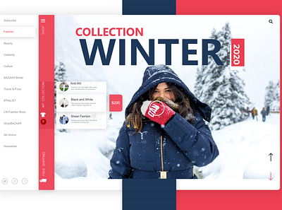 Winter_Collection design mobile app design ui ui design uiux ux ux design website website design xd design