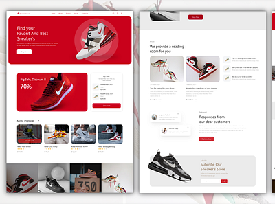 Shoe Website design ui ui design uiux ux ux design xd design