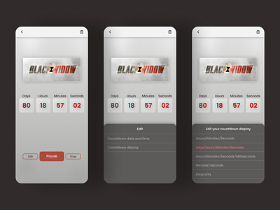 DailyUI 014 - Countdown Timer app dailyui dailyuichallenge ui