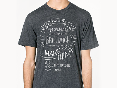 Format Team T-shirt deisgn graphic hand lettering lettering logo screenprint t shirt