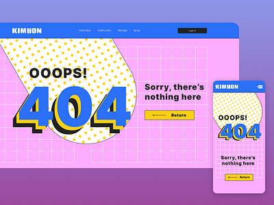 Design 404 Page branding bright crazy dailyui dailyui008 dailyui8 design pop uidesign