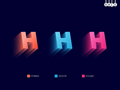 H logo(3d style) - H letter mark 3d 3d art 3d logo brand identity c4d cinema4d clean colorful creative graphic design logo gummy h 3d logo h logo icon illustration letter h logo logo design realistic visualization