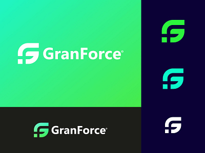 GranForce modern logo branding - GF letter mark a b c d e f g h i k l m n app icon minimal logo best of dribble 2021 brand identity branding colorful logo company business software logo digital agency gf gf letter logo gf modern logo gradient logo logo design logo for sale logo trends 2021 modern logo o p q r s t u v w x y z tech logo typography