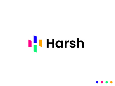 Harsh Logo Design a b c d e f g h i j k l m n brand identity colorful creative design ecommerce logo h letter logo h logo icon logo logo designer logo trends 2021 logos logos and branding logotype mark o p q r s t u v w x y z online shop logo startup company symbol