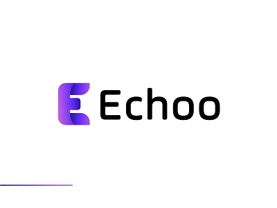 Echoo Modern Logo Design brand identity branding creatives e e letter logo e logo e modern logo echoo ecommerce logo icon log designer logo logo design logos logos and branding logotype mark online shop logo sound startup company