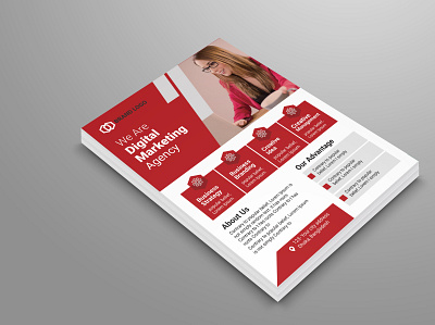 Corporate Business Flyer branding corporate corporate flyer creative design design flyer flyers graphic leaflet marketing marketing agency vector