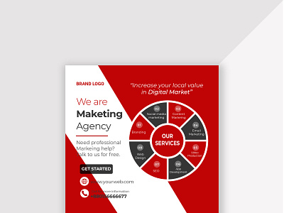 Social Media Post advertising branding corporate design digital marketing graphic graphic design marketing modern