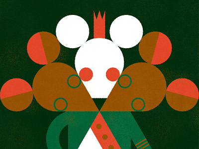 The Mouse King - Nutcracker Series ballet christmas holiday illustration mouse king nutcracker vector vintage