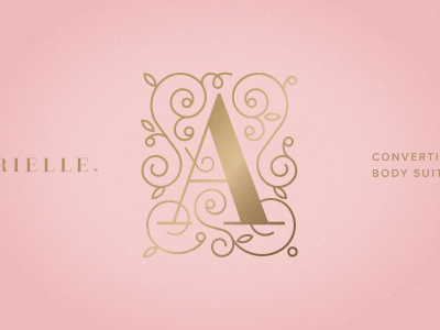 An "A" a branding leaves type