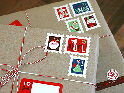 Holiday Mail Stickers