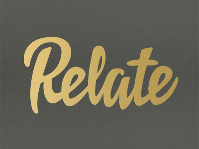 Relate Logo foil identity lettering logo logos minneapolis san francisco typography zendesk