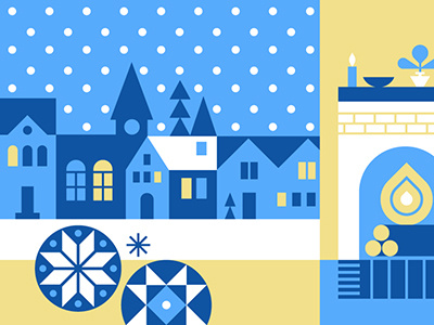Facebook Events - Winter events facebook illustration winter