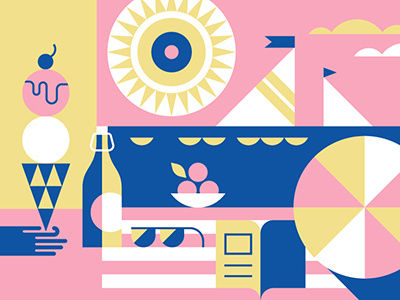 Facebook Events - Summer summer events facebook illustration