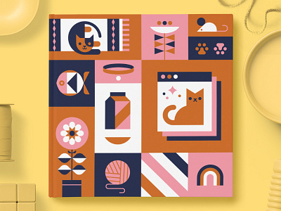 Chatbooks Limited Edition Covers — Purrfection book cat grid illustration kitties