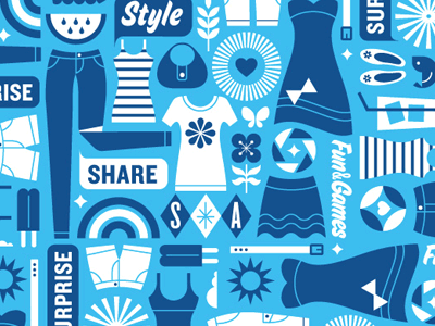 Old Navy - SnapAppy clothes dress fun graphic happy icons illustration pattern summer t shirt