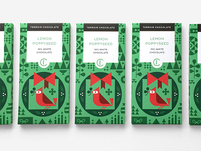 Terroir Chocolate - 2017 Holiday Collaboration cardinal chocolate christmas holiday illustration packaging