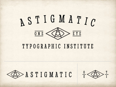 Astigmatic Logo Concept branding design illustration logo logos typography