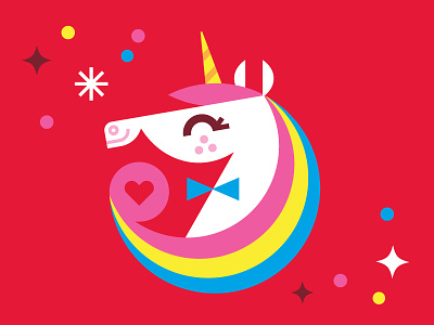 Unicorn Magic ice cream illustration packaging unicorn