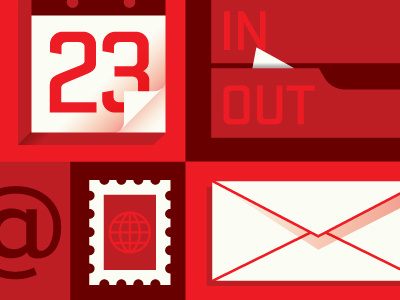 Badge 2 calendar email envelope illustration mail network stamp
