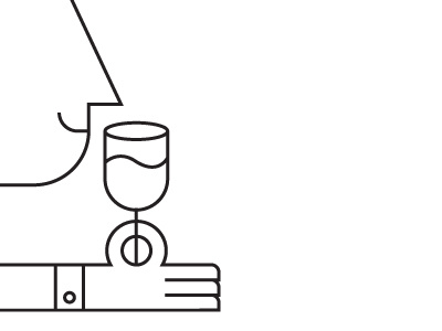 Wine Tasting alcohol drink glass happy icon iconic illustration line man person tasting wine wine making