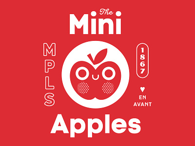Club Kiddo - The Mini Apples apple club kiddo design kids kids illustration minneapolis mpls tee