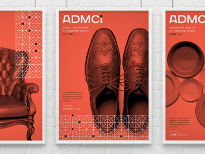 ADMCi art organization branding identity posters