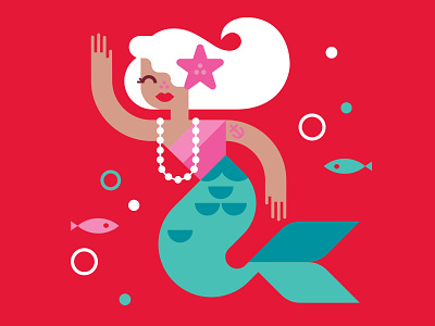 Market Pantry Mermaid design illustration kids mermaid target underwater vector