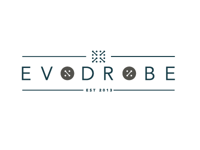 Evodrobe branding clothing logo logos marketing men modern tshirt type typography vector wardrobe