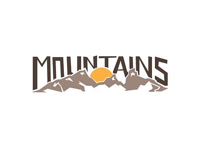 Mountains art design graphicdesign mountains mumfordandsons sketch type typography