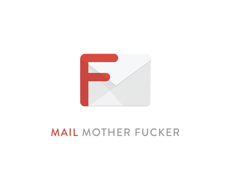Mail Mother F**ker fuck gmail google design material logo icon app mail