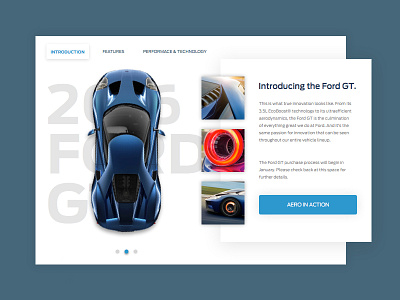 Ford GT cars design ford overview quickview shadows shit site ui ux web