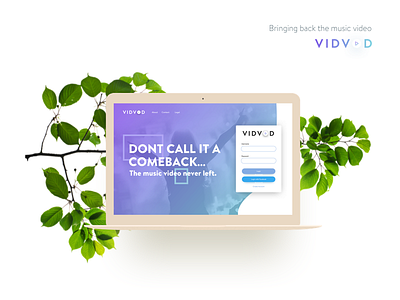 Vidvod Sneak Peak design diffuse diffuse shadow gold login macbook shadows signin signup ui ux vidvod